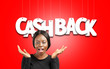 © fotofabrika - Beautiful woman and Cash Back text