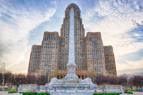 Zdjęcie XXL Budynek Buffalo City i Pomnik McKinley