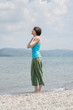 © Ipek Morel - Beautiful young Caucasian woman cooling off in the lake on a summer day in Sapanca, Turkey