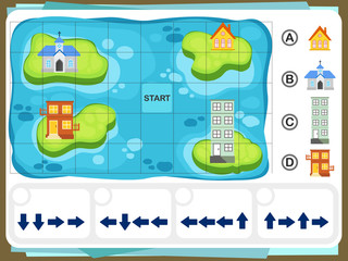 Wall Mural - Practice Questions Worksheet for Education and IQ Test
