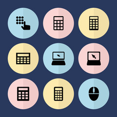 Sticker - Set of 9 keyboard filled icons