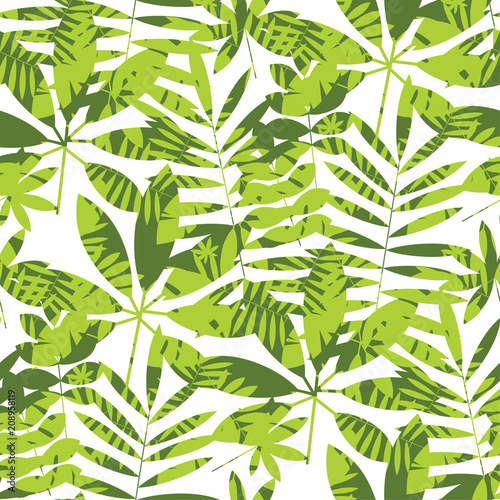 Concept tropical leaves sea...