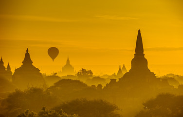 Sunrise over ancient Bagan, Myanmar