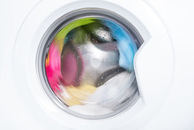 Process Of Cleaning Color Cloth In Washing Machine