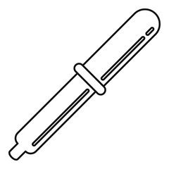 Poster - chemical pipette icon. outline illustration of chemical pipette vector icon for web design isolated 
