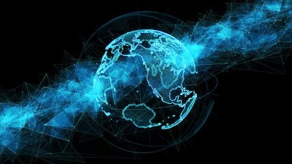 Poster - Global network concept. GUI (Graphical User Interface).