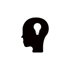 Poster - idea in the head icon. Element of education icon for mobile concept and web apps. Detailed idea in the head icon can be used for web and mobile. Premium icon