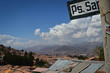 Street Sign Above Cuzco, Peru With Cloudscape