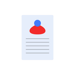 Poster - report on sheet flat icon. Element of programming colored icon for mobile concept and web apps. Detailed report on sheet flat icon can be used for web and mobile