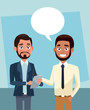 © Jemastock - Business people talking cartoons vector illustration graphic design