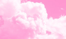 Cotton Candy Sky Pink Background Illustration.
