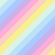 Geometric Striped Seamless Background, Pastel Rainbow Spectrum Colors