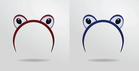 Frog eyes mask. vector illustration