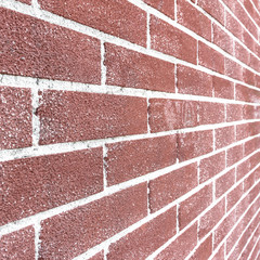 Wall Mural - Close up of brick wall ending in infinity