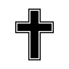 Wall Mural - vector cross icon