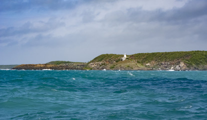 aproaching cape york from sea, torres strait northern territories, australia