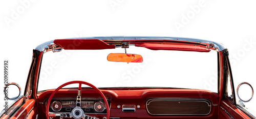 classic convertible interior Fototapete