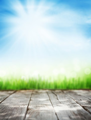 Aufkleber - Abstract sunny summer background