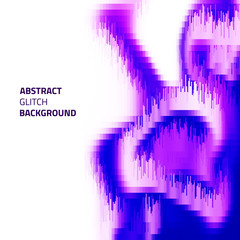 Poster - Abstract ultraviolet background of many shapes. Bright colors.