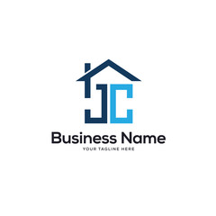 Wall Mural - JC initial company Logo Template