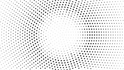 Wall Mural - Halftone dotted background. Halftone effect vector pattern. Circle dots isolated on the white background.