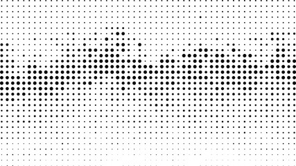 Wall Mural - Halftone dotted background. Halftone effect vector pattern. Circle dots isolated on the white background.