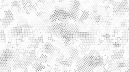 Wall Mural - Halftone dotted background. Halftone effect vector pattern. Circle dots isolated on the white background.