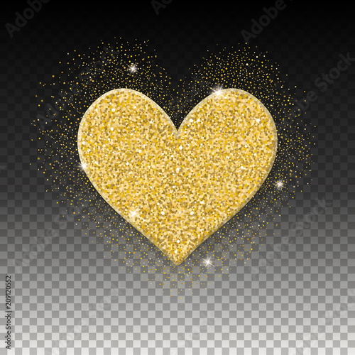 photo Transparent Background Gold Glitter Heart heart shine gold glitter heart icon
