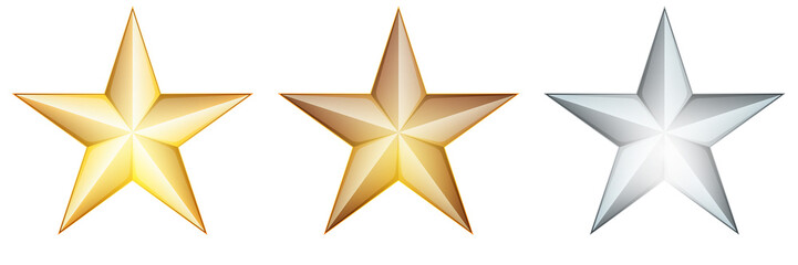 metal stars illustration