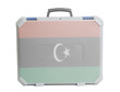 Business travel suitcase with Flag of Libya