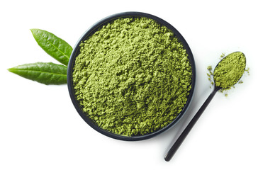 Wall Mural - Green matcha tea powder