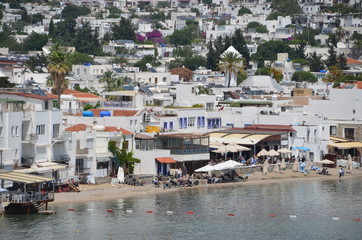 Sticker - harbor sea sky turkey bodrum