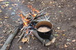 Campfire and mulled wine