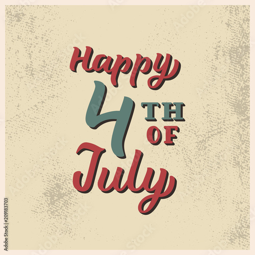 Happy 4th Of July Independence Day Of The United States