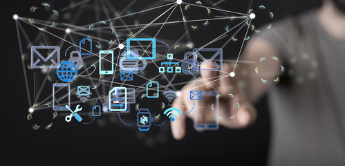 device media in hand