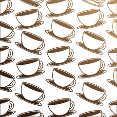 Poster - delicious coffee cup pattern vector illustration design