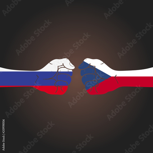 Conflict between countries: Russia vs Czech Republic Poster