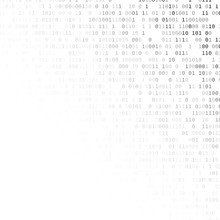 Binary Code In Gray Colors. Computer Or Internet Security Concept. Vector Background Illustration.