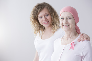 Wall Mural - Mother and daughter isolated