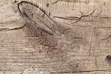  Old wooden with cracked board slice relief surface background with bitch