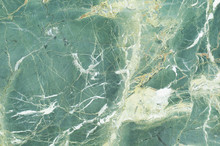 Green Marble Texture With Light Veins. Perfect Natural Pattern For Background Or Tile     