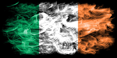 Wall Mural - Ireland smoke flag