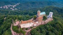 Aerial View Of The Wartburg Thuringia Eisenach Germany