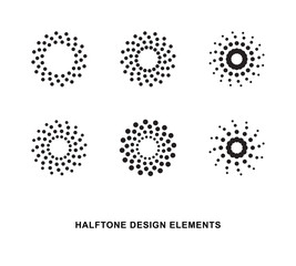 Halftone dots forms