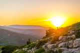 Fototapeta Góry - Picturesque sunset
