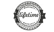 © uguhimeaiko - lifetime black warranty icon stamp