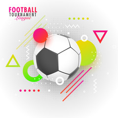 Football Tournament League flyer or banner designs with match details.