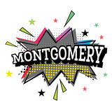 Fototapeta  - Montgomery Comic Text in Pop Art Style.