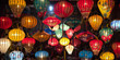 Illuminated colorful lanterns in Hoi An, Vietnam　ホイアンのカラフルな提灯