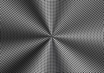 Abstract silver circle mesh speaker pattern background vector illustration.